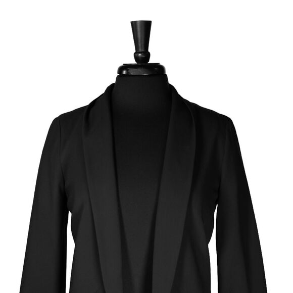 Banana Republic Women's Jacket Black Stretch Open Front Lined Blazer 4 NWT - Picture 4 of 8